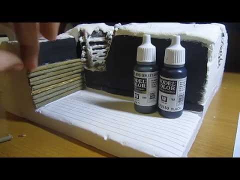 Зимняя диорама 1.3 (Основа, стены, полы) / Winter Diorama 1.3