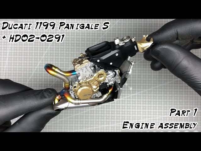 Ducati 1199 Panigale S 1/12 + detail-up set Part 1 (ドゥカティ1199パニガーレS1/12+ディテールアップセットその1)