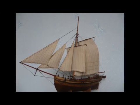 Рыболовная яхта. Презентация модели. масштаб 1:50