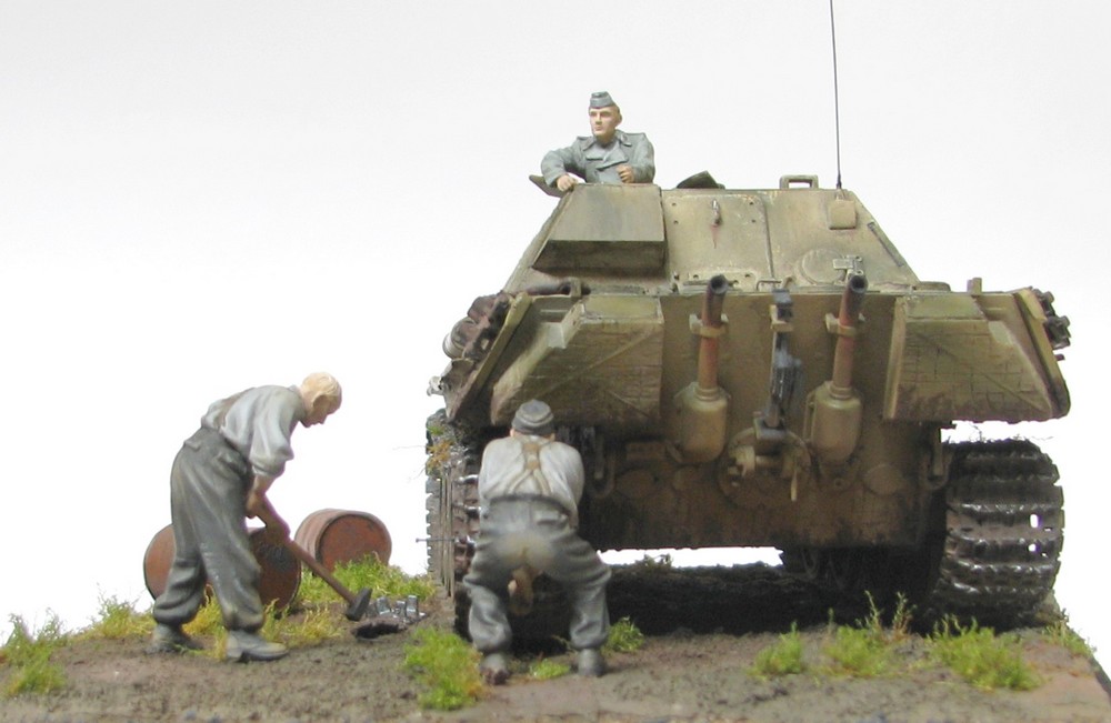 Jagdpanther, полевой ремонт