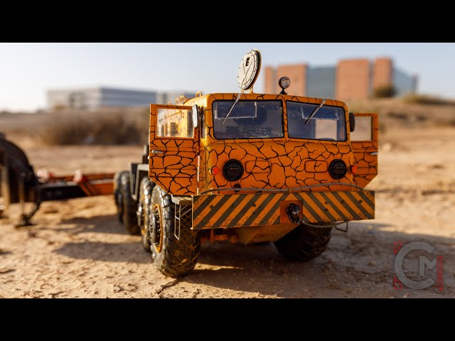 Making a paper model of a MAZ-537G+ChMZAP-5247G