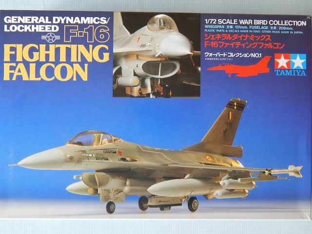 Tamiya  F-16 Fighting Falcon 1:72.  Обзор коробки!