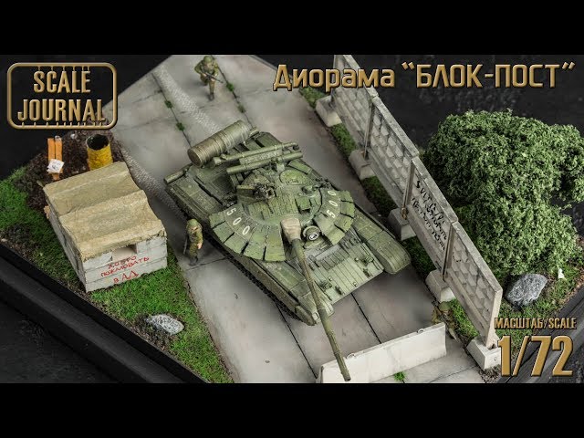Диорама “БЛОКПОСТ”, масштаб 1/72