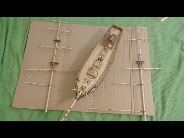 02.  Сделав Реи, Закончил Грот Мачту