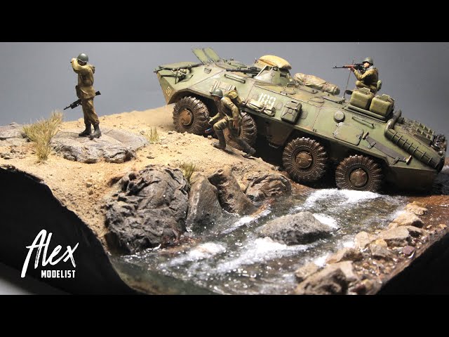 ПОСТРОЙКА ДИОРАМЫ с БТР-70. Афганистан. Build a ultra-realistic diorama with BTR-70. Afghanistan.