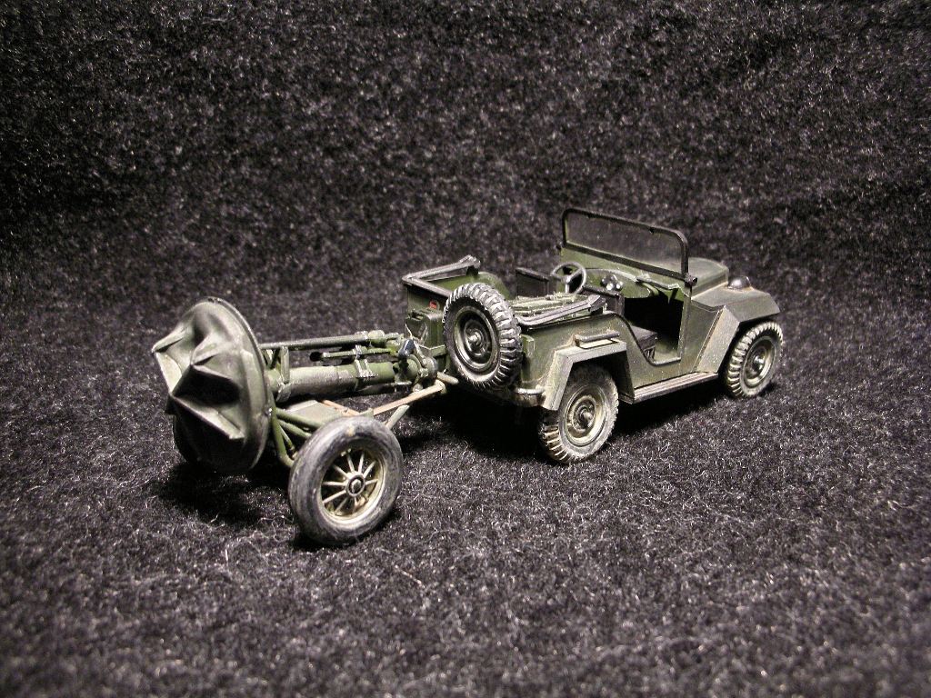 ГАЗ-67, 120мм миномёт.