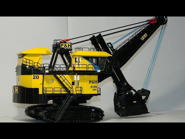 P&H 4100XPC mining shovel RC homemade  model