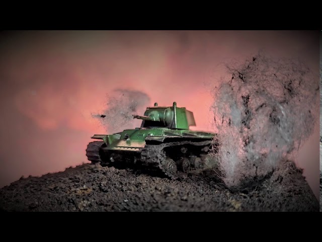 Диорама "Несокрушимый" КВ -1 1/100 | Diorama Zvezda KV-1