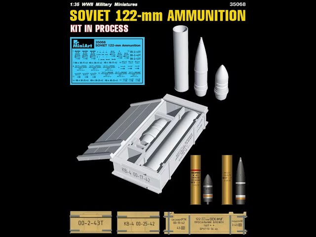 Сборка ящиков с боеприпасами от фирмы "MiniArt".