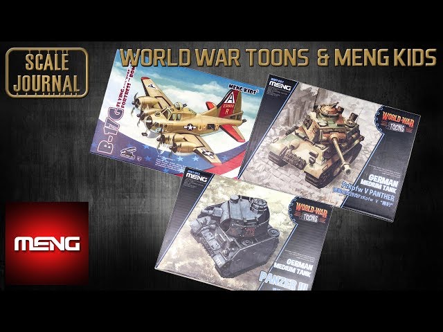 ОБЗОР: Panzer III, PzKpfw V Panther, B-17G Flying Fortress (World War Toons & Meng Kids)