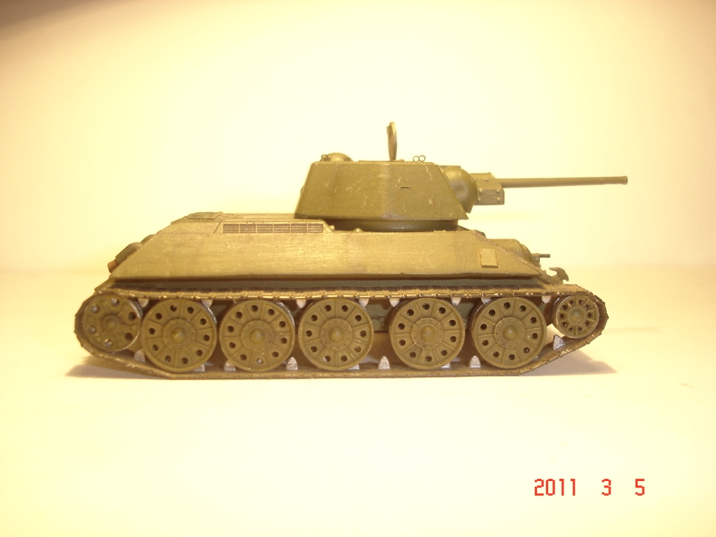 Т-34/76 Пр-ва ЧКЗ 1942 год  с полным набором "паровозных" катков