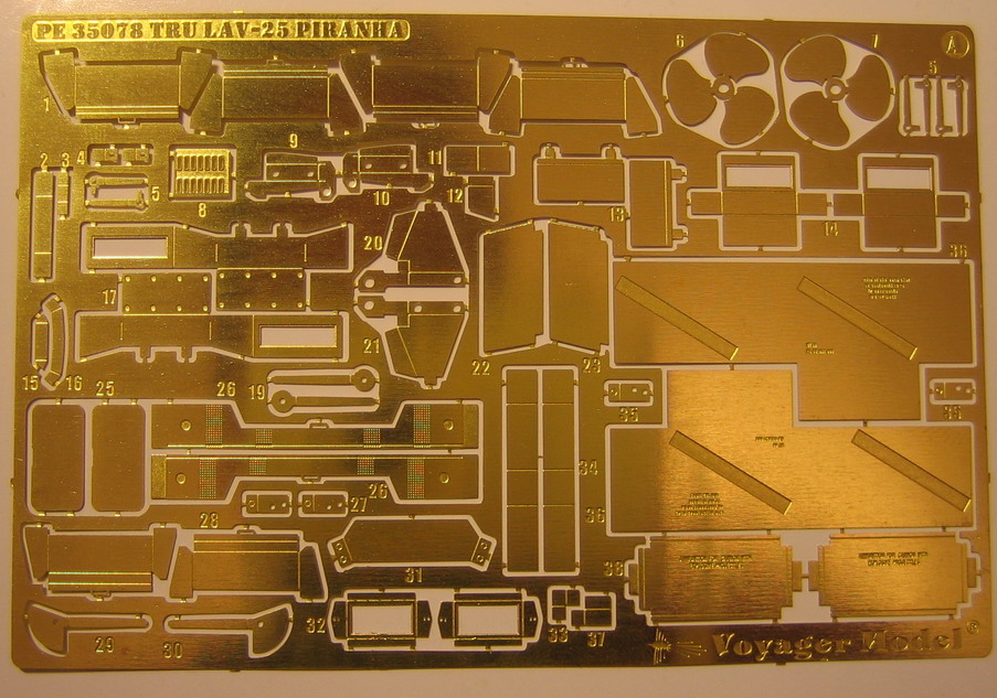Фототравление «Voyager» (PE 35078) для модели LAV-25 от «Trumpeter» (00349)