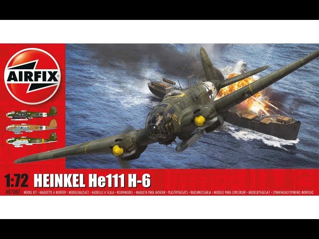 Обзор немецкого бомбандировщика торпедоносца HEINKEL He111 H-6.  AIRFIX 1:72