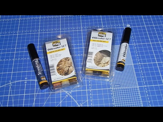 Ушатываю модель тягача АТ-Т при помощи Oilbrusher AMMO MIG. Масляные точки.