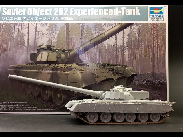 Объект-292 в масштабе 1/35. Обзор сборной модели Trumpeter 09583/ Object - 292 in scale 1/35