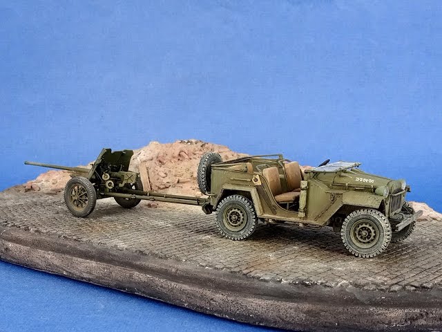 ГАЗ-67Б и пушка М-42.