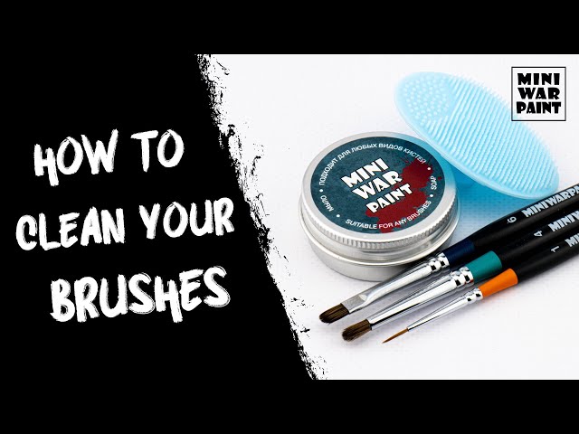 Мыло для кистей MiniWarPaint | How to clean your brushes