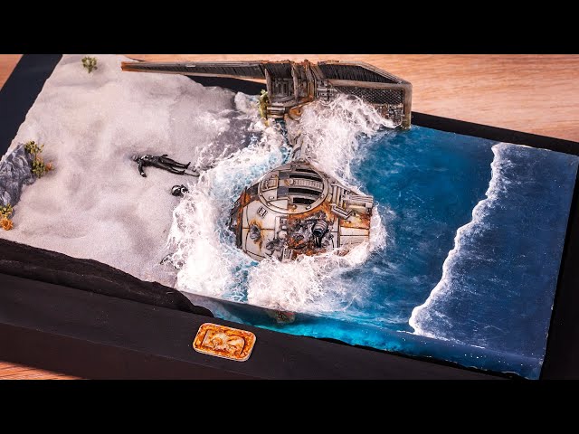 Создание реалистичного моря из эпоксидной смолы // Звездные войны