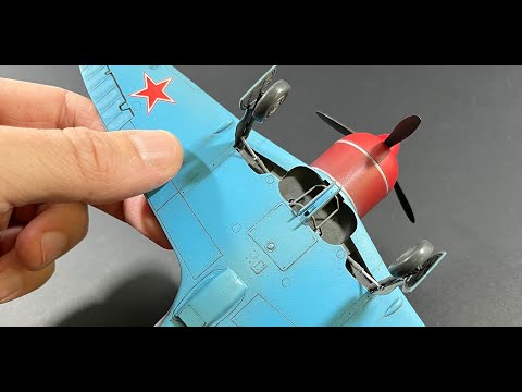 Доделал за женой. Полная сборка модели Ла-7 фирмы Eduard в 48 масштабе.