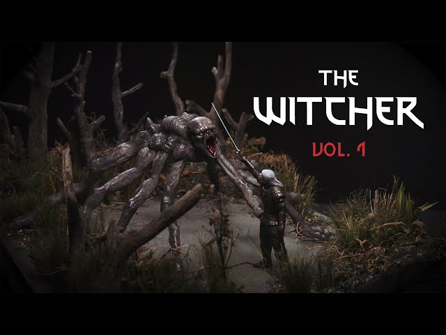 Geralt kills Kikimora // Diorama based on The Witcher series Netflix (Vol. 1)