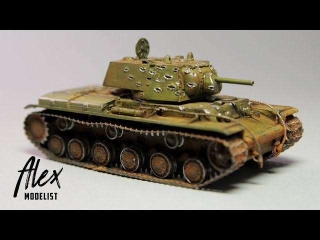 Сборка и покраска танка КВ-1 Зиновия Колобанова.