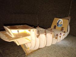 La creacion de un modelo de madera del navio. Авторская деревянная модель корабля.