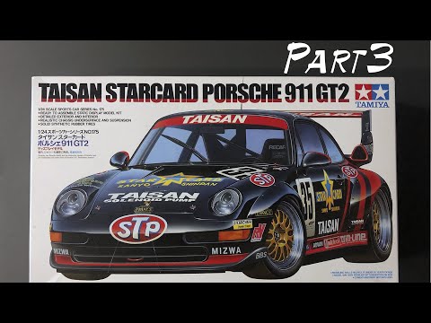 Build custom 24175 TAMIYA TAISAN STARCARD PORSCHE 911 GT2 Part 3 (タミヤ24175号棟)