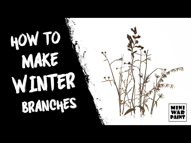 Зимние ветки MiniWarPaint | How to assemble winter branches