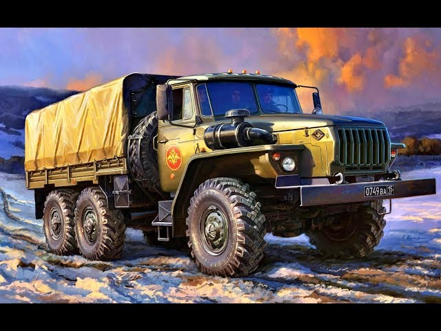 Покраска Уралов 4320 Zvezda/Trumpeter. Ч7.