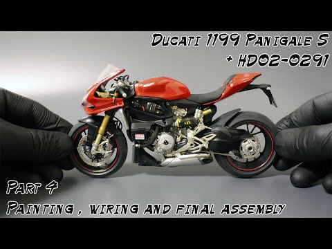 Ducati 1199 Panigale S 1/12 + detail-up set Часть 4  (ドゥカティ1199パニガーレS1/12+ディテールアップセットその4)