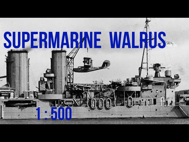 Судомодели.  Supermarine Walrus (Гидросамолет "Валрус").