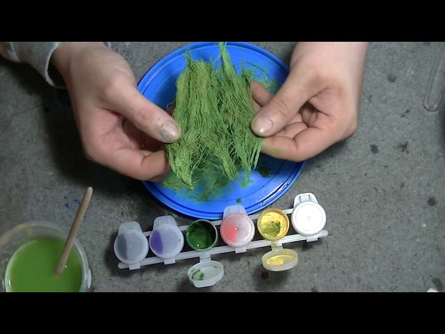 Изготовление травы 1/35 из сантехнического льна / Manufacturing of grass 1/35 from sanitary flax