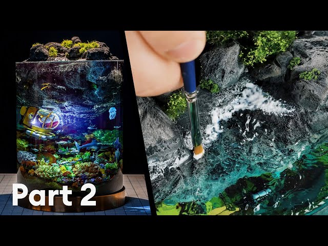 16 см эпоксидки разом // Диорама подводный мир из эпоксидной смолы // Subnautica