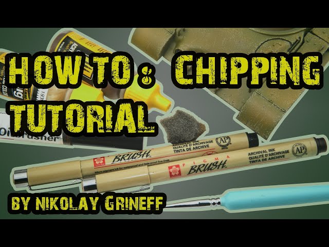 How to: AFV chipping tutorial. 5 methods. Как сделать сколы на модели танка: 5 способов