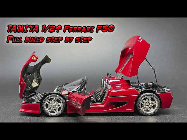 Full building Ferrari F50 1/24 from Tamiya  step by step