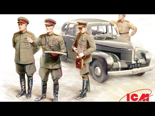 1/35 Opel Kapitan с фигурками советского командования - обзор пластиковой сборной модели от ICM
