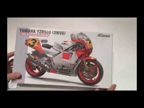 YAMAHA YZR500 Hasegawa 1/12 обзор (review).