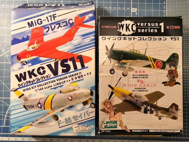 Распаковка ещё двух гасяпонов (N1K2-J и F-86F).