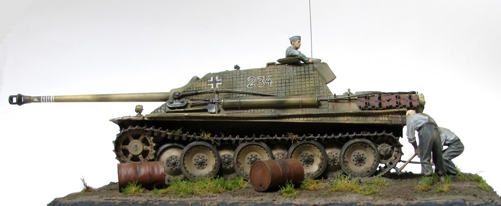 Jagdpanther, полевой ремонт