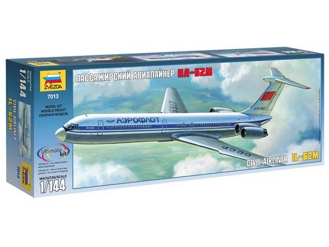 Ил-62М :: 1/144 :: Zvezda :: Обзор, распаковка