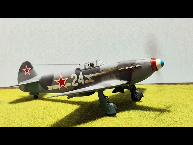 Як-3 бортовой номер 24 эскадрильи Нормандия-Неман в масштабе 1/48
