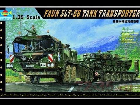 Обзор FAUN SLT-56 TANK TRANSPORTER TRUMPETER 00203 1/35.