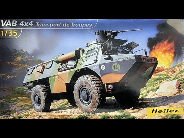 Обзор на модель VAB 4X4  Heller 1/35  81130.
