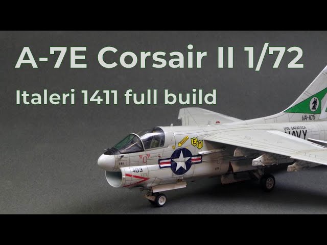 Italeri 1411 A 7E Corsair II full build
