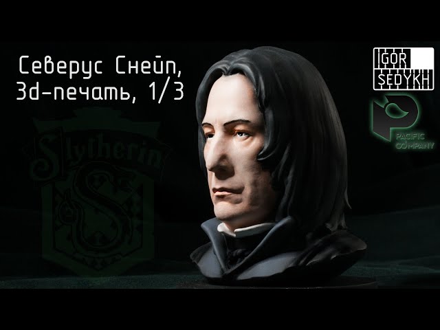 Северус Снейп, 3d-печать, 1/3. Severus Snape, 3d-printed