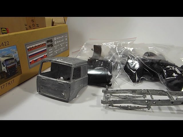 #1 Стройка МАЗ-6422 от AVD models (Автомобиль в деталях) - разбор деталей, доработка кабины