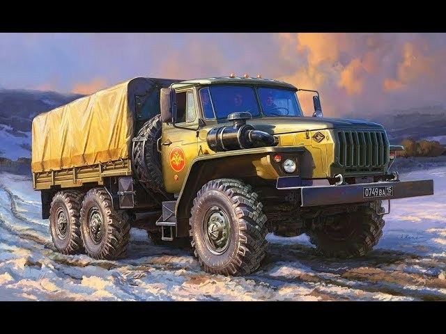 Сборка УРАЛ 4320 ZVEZDA / TRUMPETER Ч6