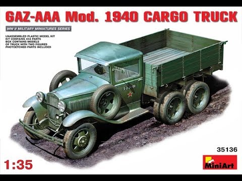 Обзор модели ГАЗ-ААА образца 1940 года от фирмы MiniArt 1/35.