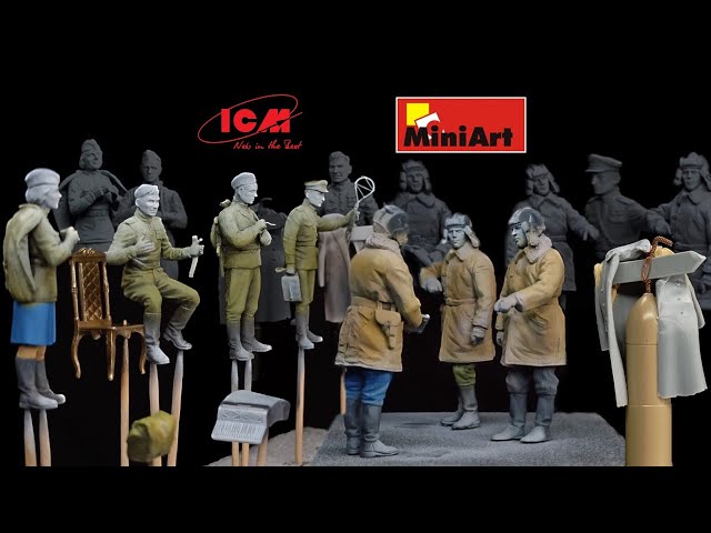 Градиенты аэрографом (MINIART+ICM 1/35).