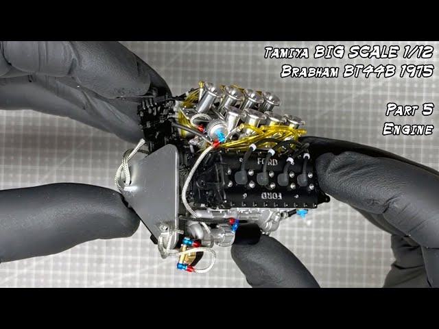 Big Scale Series 1/12th Brabham BT44B 1975  Part 5  Engine